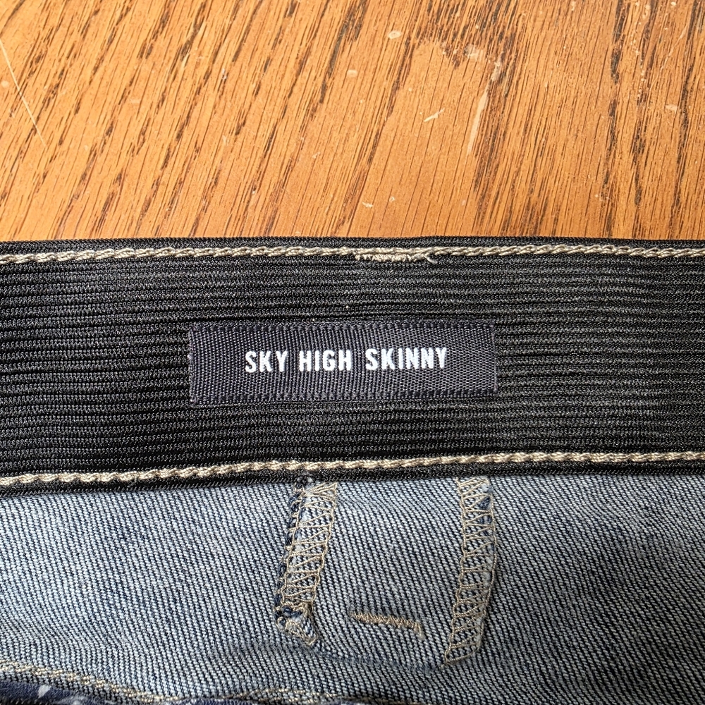 Torrid Sky High Skinny Premium Dark Denim Plus Size 30XTall - Picture 7 of 10